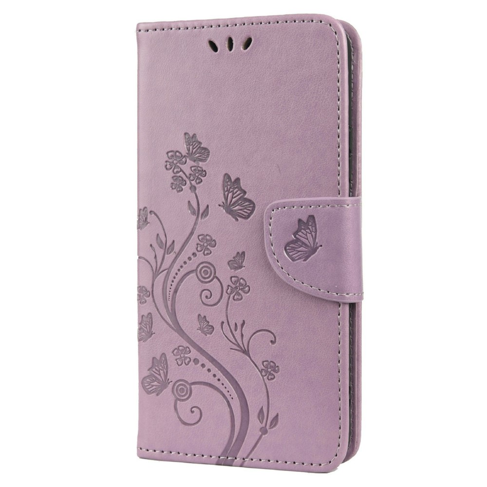  Samsung Galaxy S22 Plus Fodral Butterfly Läder Lila