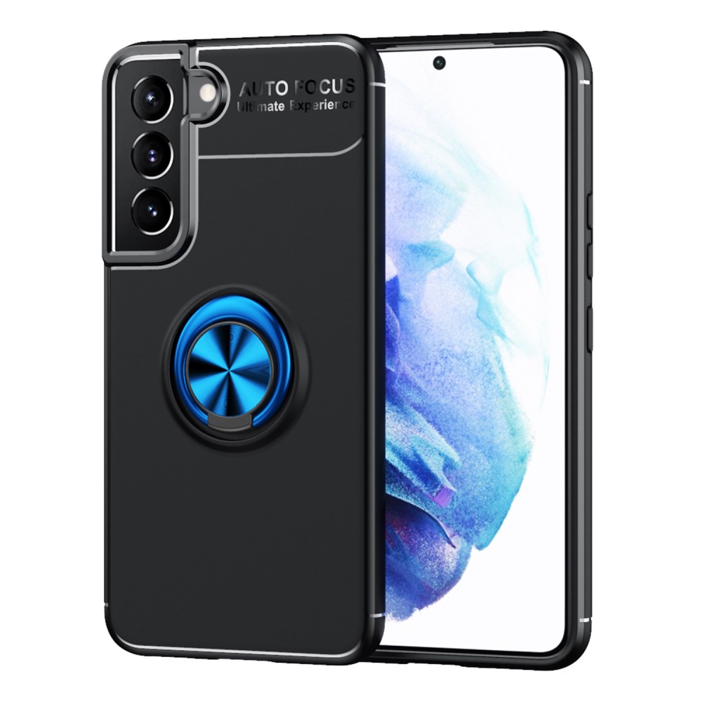  Samsung Galaxy S22 Plus Skal Ring Svart/Blå