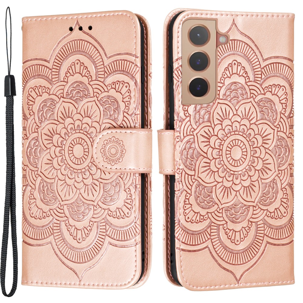  Samsung Galaxy S22 Plus Fodral Mandala Flower Roséguld