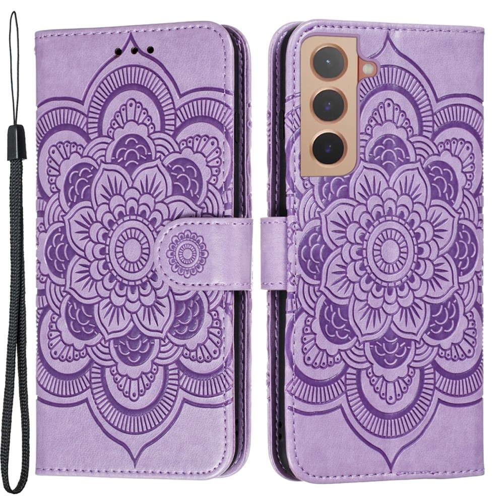  Samsung Galaxy S22 Plus Fodral Mandala Flower Lila