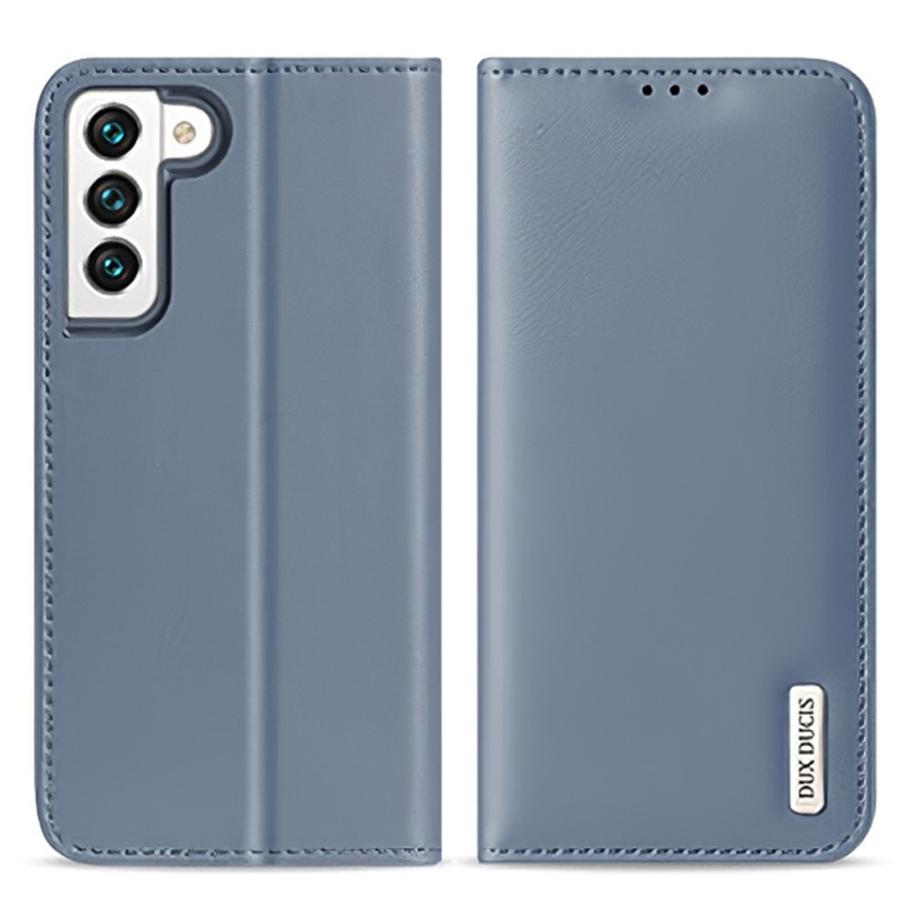 DUX DUCIS DUX DUCIS Samsung Galaxy S22 Plus Fodral HIVO RFID Äkta Läder Blå