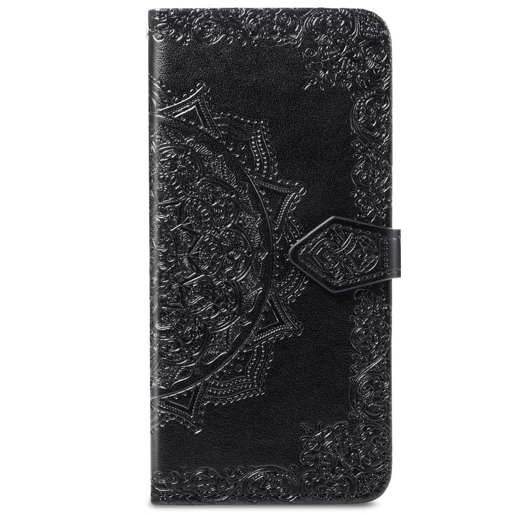  Samsung Galaxy S22 Plus Fodral Mandala Läder Svart