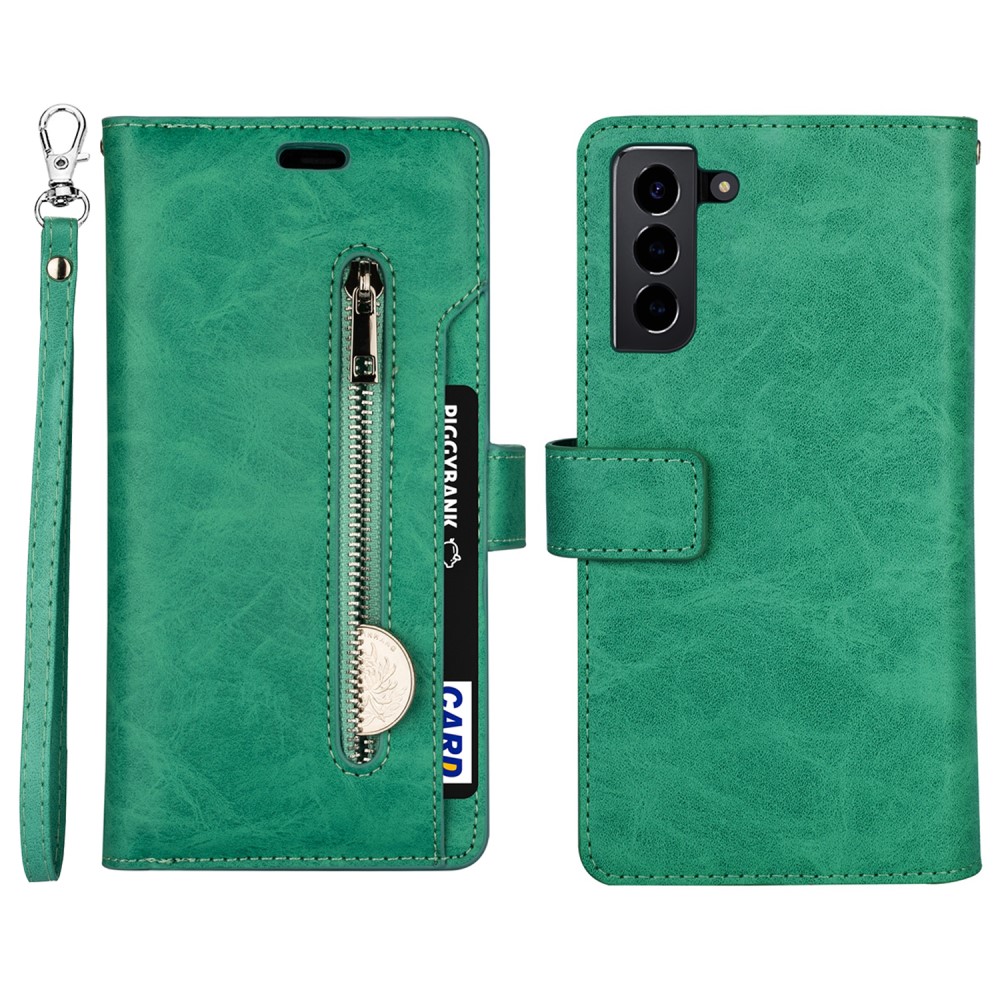  Samsung Galaxy S22 Plus Fodral Multifunktionell Läder Svart