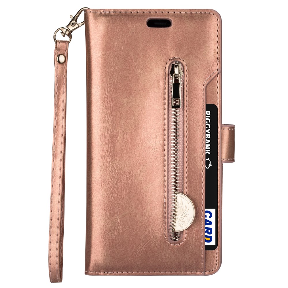  Samsung Galaxy S22 Plus Fodral Multifunktionell Läder Roséguld