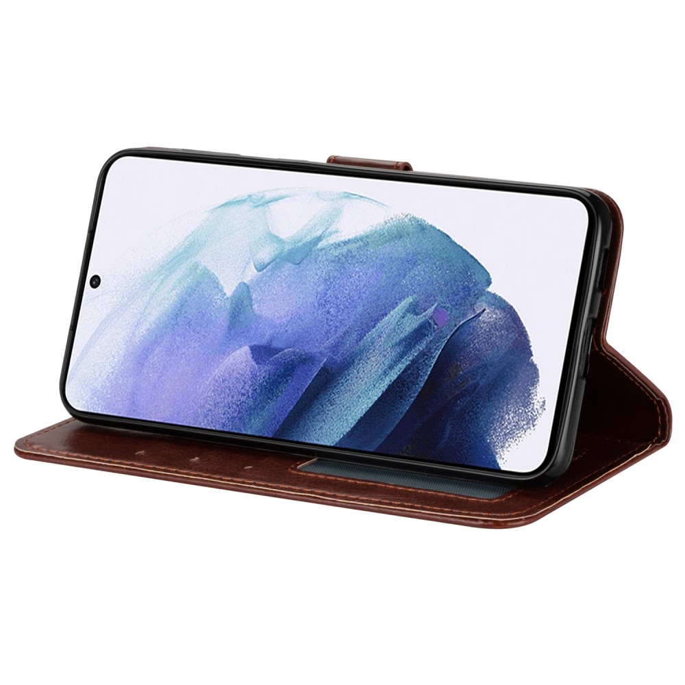  Samsung Galaxy S22 Plus Fodral Solid Crazy Horse Brun