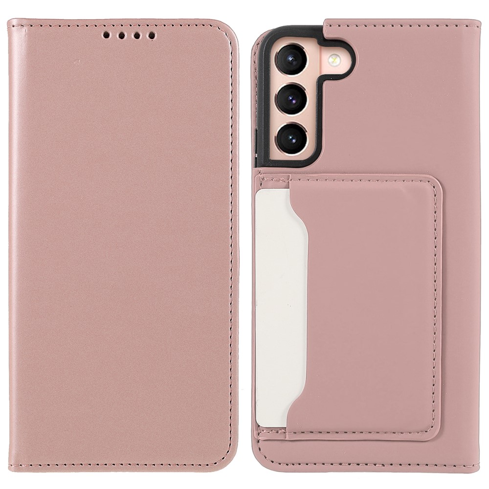  Samsung Galaxy S22 Plus Fodral Flip Med Kortfack Roséguld