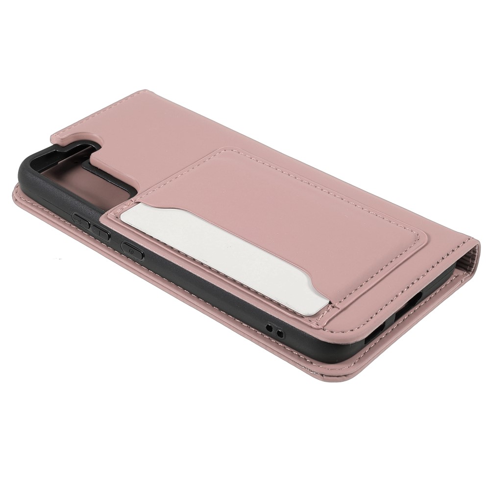  Samsung Galaxy S22 Plus Fodral Flip Med Kortfack Roséguld