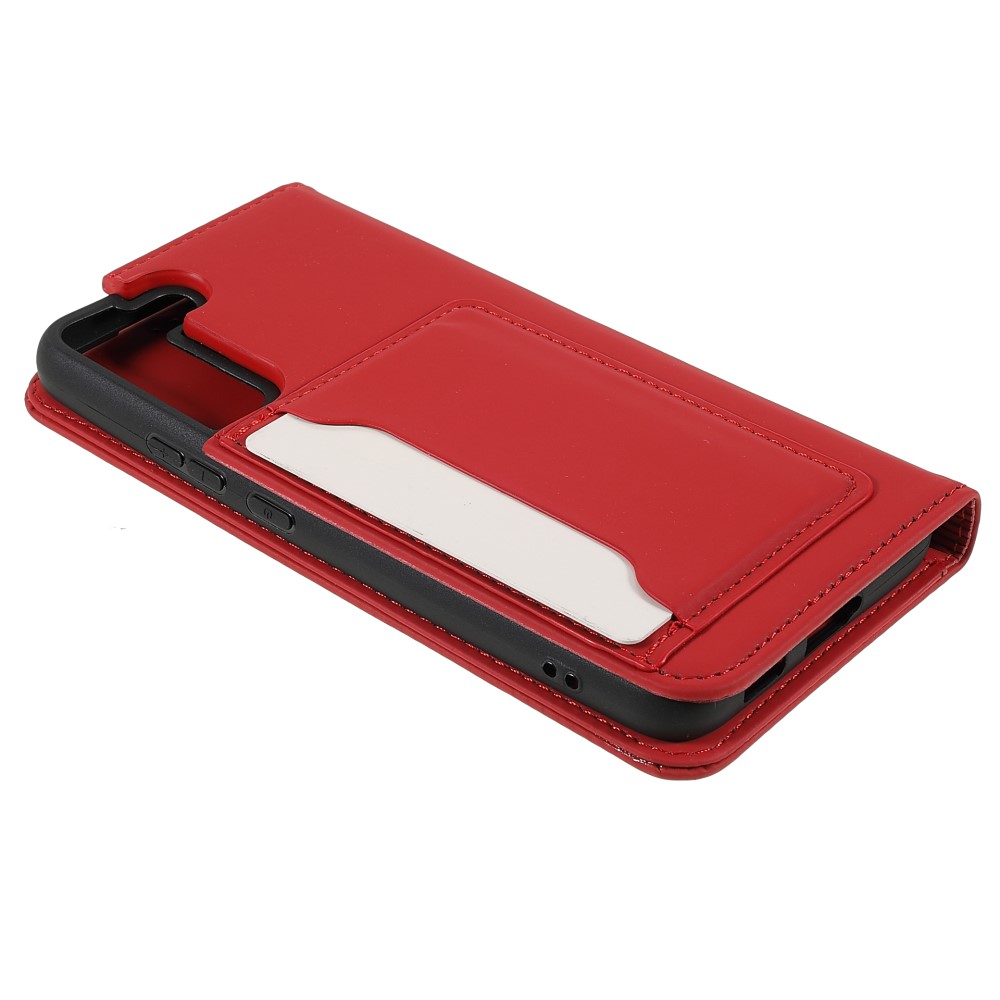  Samsung Galaxy S22 Plus Fodral Flip Med Kortfack Röd