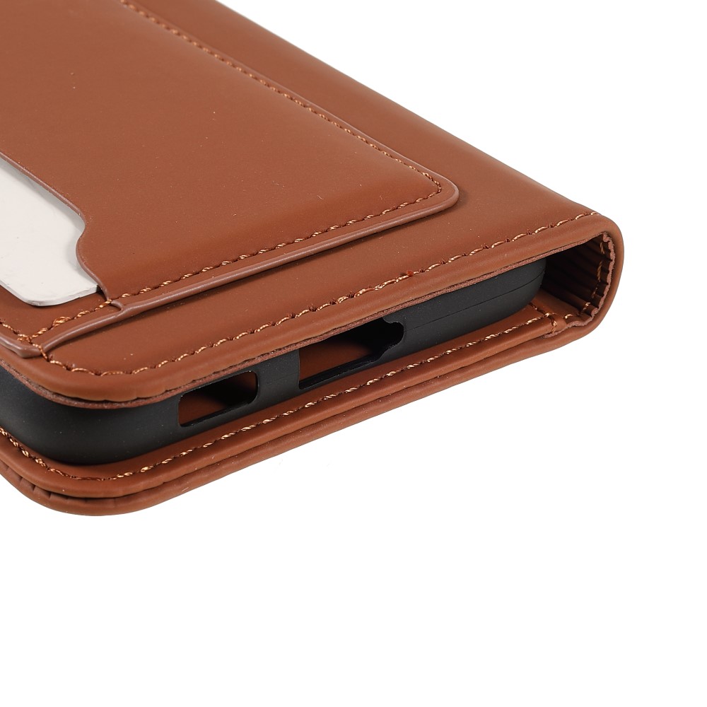  Samsung Galaxy S22 Plus Fodral Flip Med Kortfack Brun