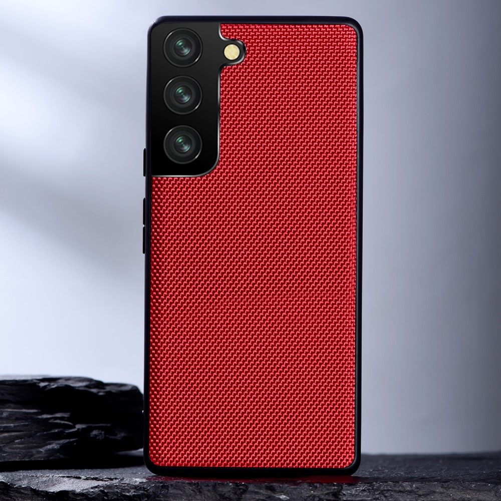  Samsung Galaxy S22 Plus Skal Nylontäckt TPU Röd