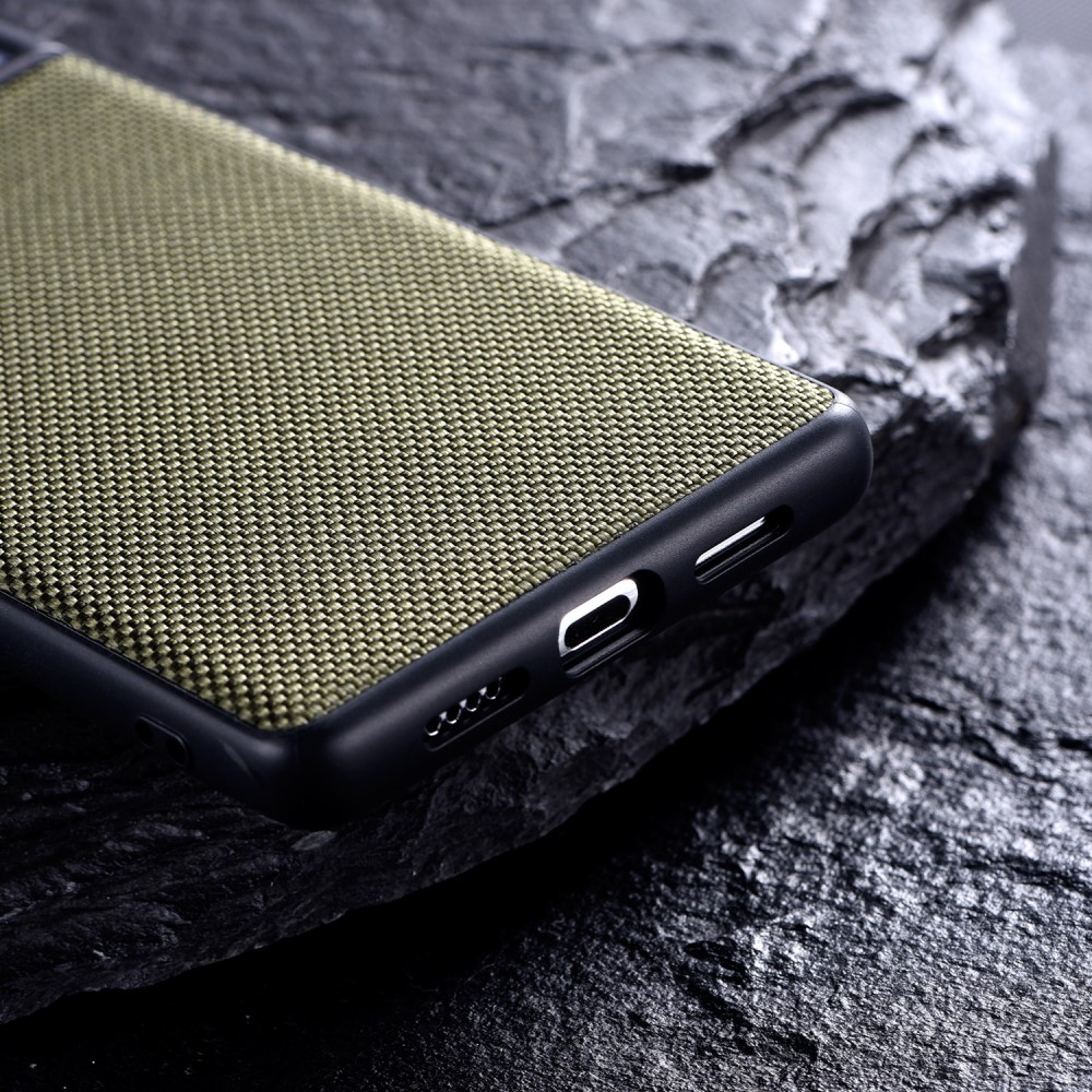  Samsung Galaxy S22 Plus Skal Nylontäckt TPU Svart