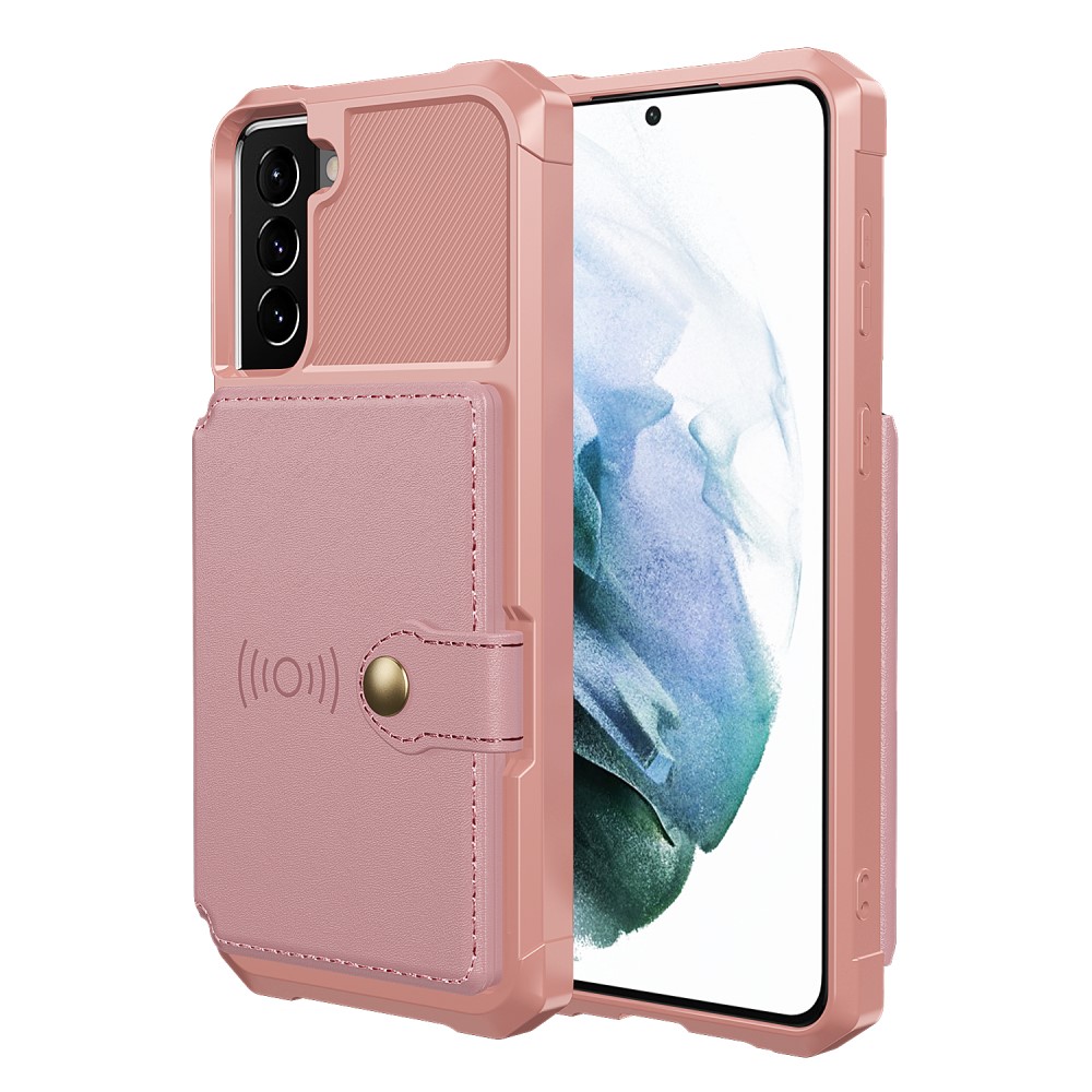  Samsung Galaxy S22 Plus Skal Med Magnetisk Plånbok Roséguld