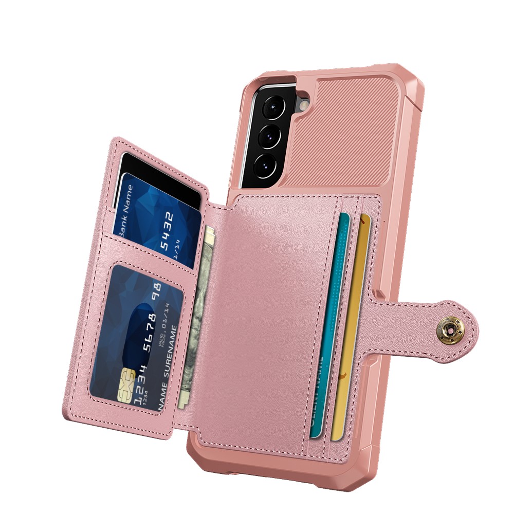 Samsung Galaxy S22 Plus Skal Med Magnetisk Plånbok Roséguld