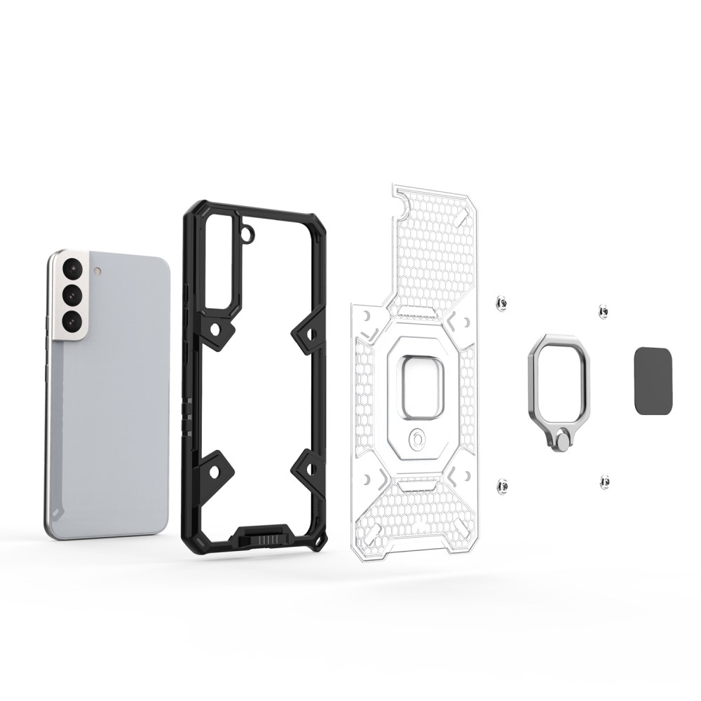  Samsung Galaxy S22 Plus Skal Hybrid Shockproof Ring Blå