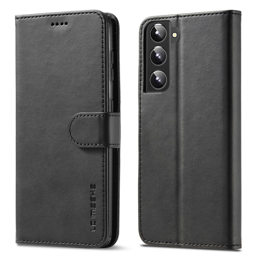LC.IMEEKE LC.IMEEKE Samsung Galaxy S22 Plus Fodral Läder Svart