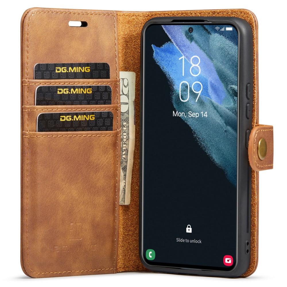 DG.MING DG.MING Samsung Galaxy S22 Plus Fodral 2in1 Magnet Fodral / Skal Brun