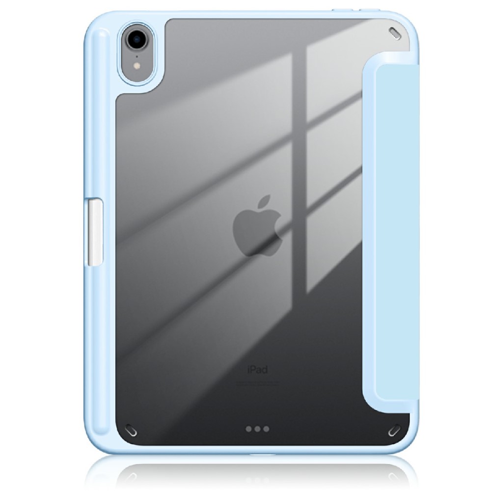  iPad Mini 2024/2021 Fodral Tri-Fold Hybrid Pennhållare Sky Blue