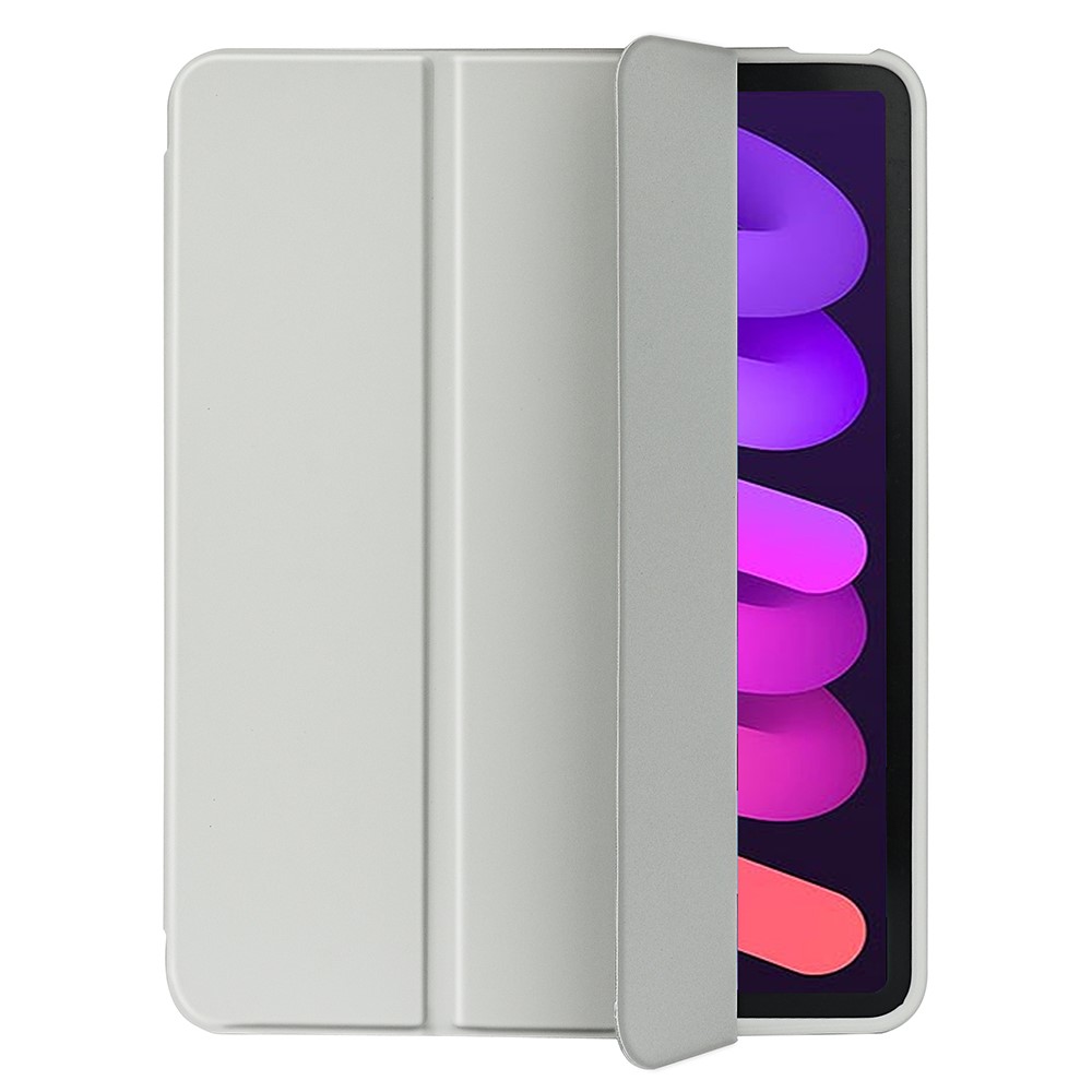  iPad Mini 2024/2021 Fodral Tri-Fold Pennhållare Grå