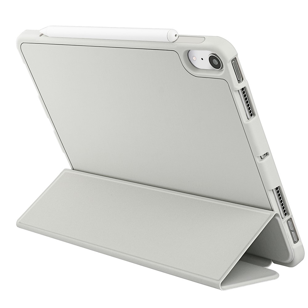  iPad Mini 2024/2021 Fodral Tri-Fold Pennhållare Grå