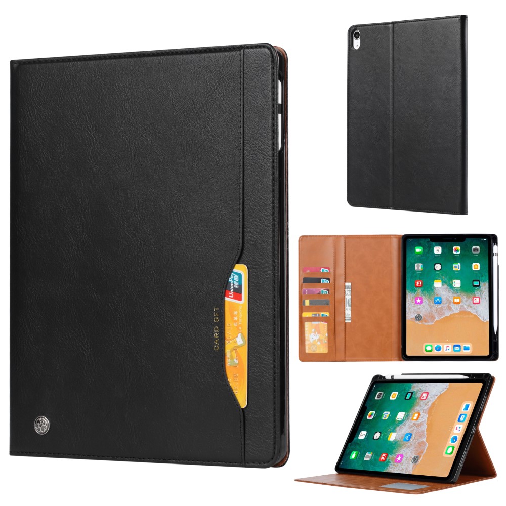  iPad Mini 2024/2021 Fodral Pennhållare Och Frontficka Svart