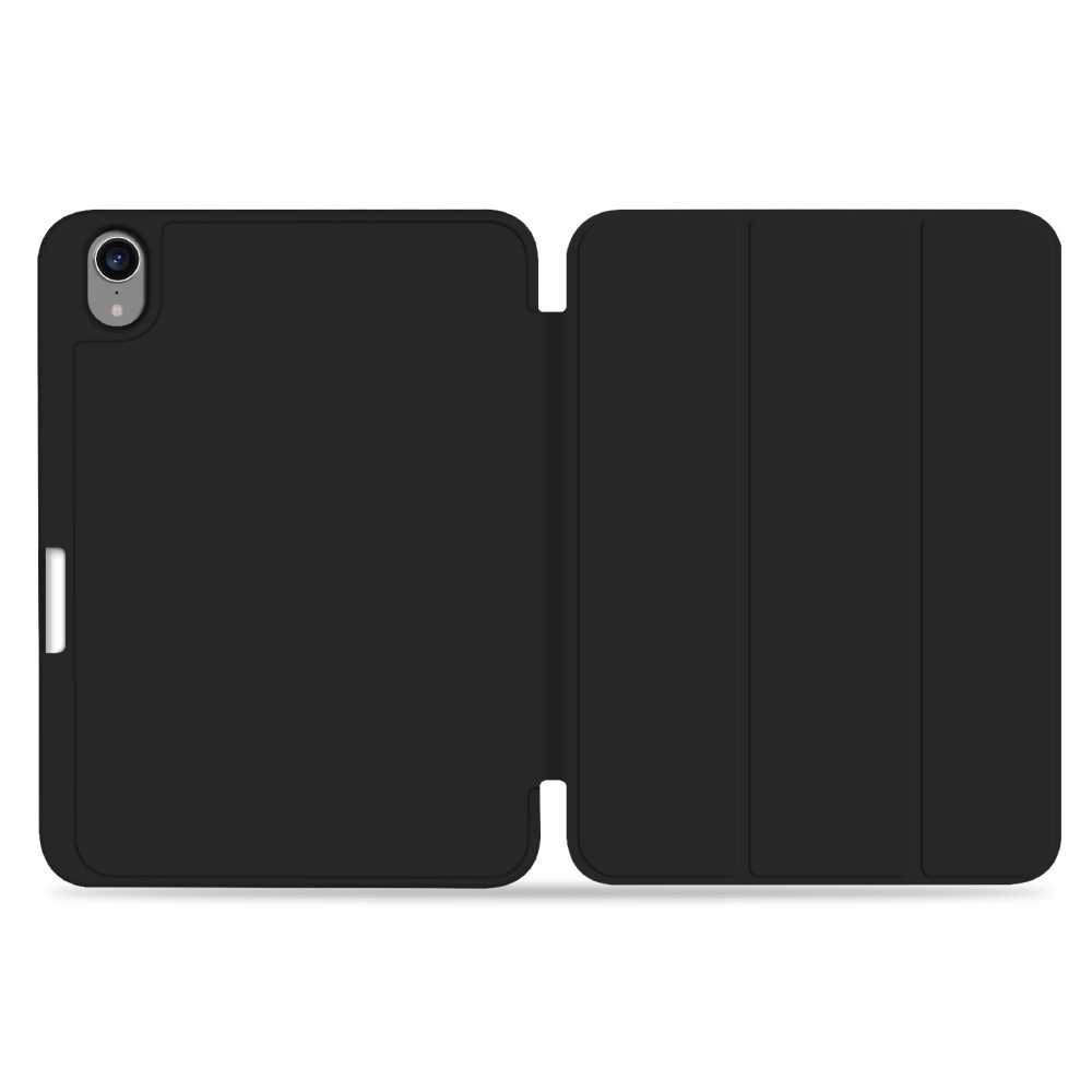  iPad Mini 2024/2021 Fodral Slim Tri-Fold Pennhållare Svart