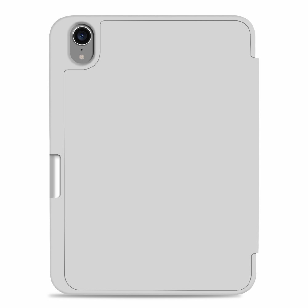  iPad Mini 2024/2021 Fodral Slim Tri-Fold Pennhållare Grå