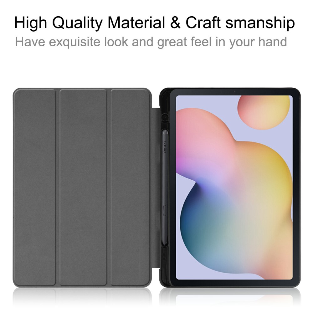  Samsung Galaxy Tab S7 / Tab S8 Fodral Tri-Fold Pennhållare Lila