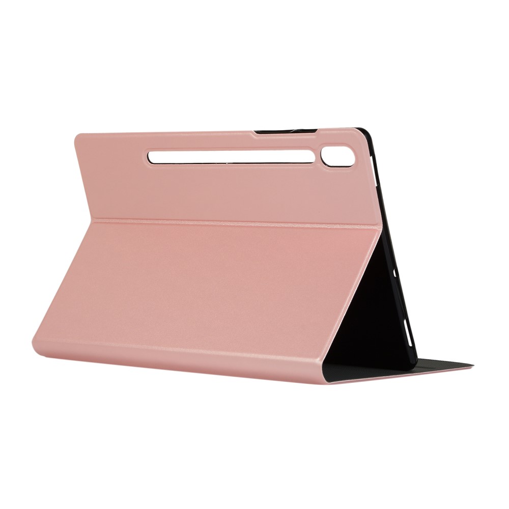  Samsung Galaxy Tab S7 Plus / Tab S8 Plus Fodral Case Stand Roséguld