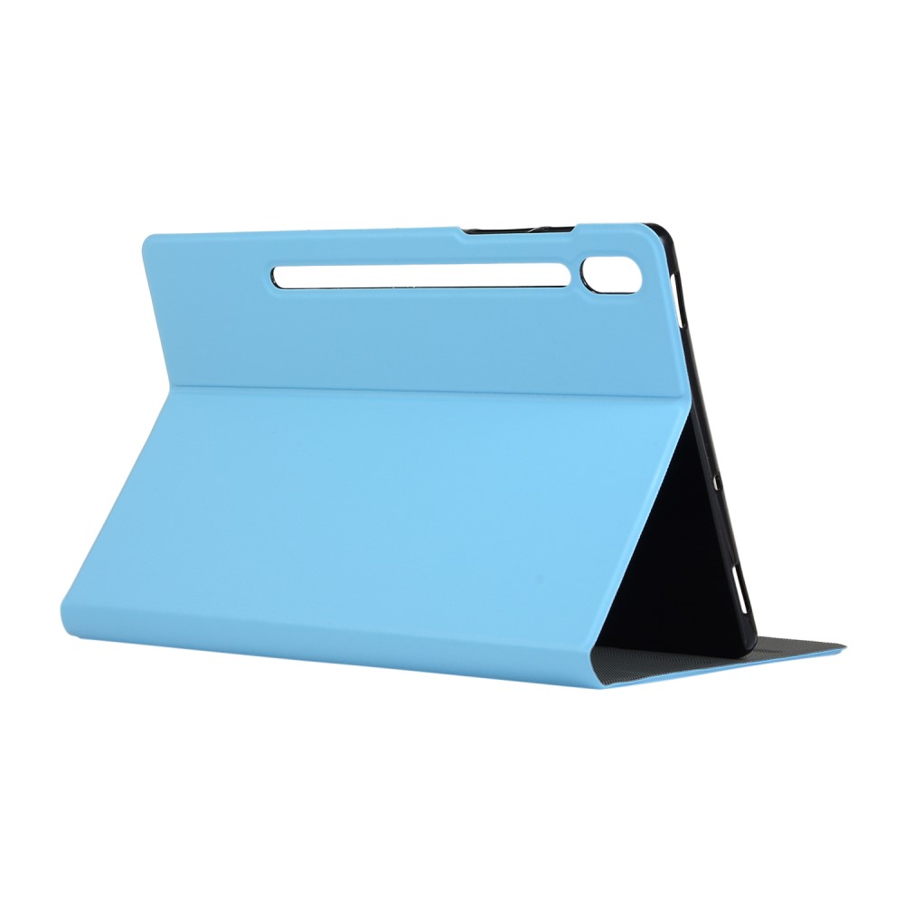  Samsung Galaxy Tab S7 Plus / Tab S8 Plus Fodral Case Stand Ljus Blå