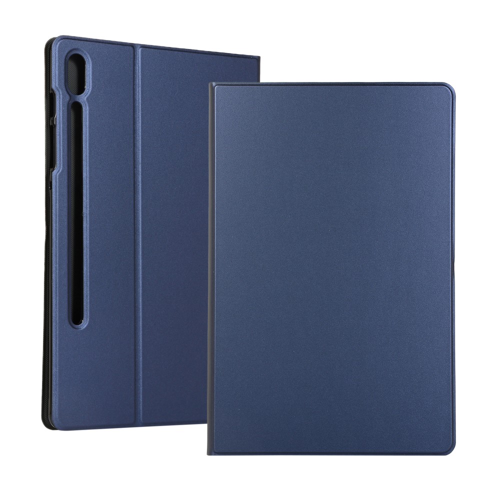  Samsung Galaxy Tab S7 Plus / Tab S8 Plus Fodral Case Stand Mörk Blå