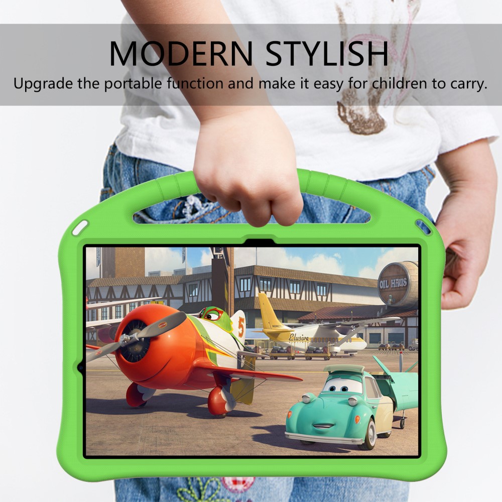  Samsung Galaxy Tab S7 FE/S7 Plus/S8 Plus Fodral Skal EVA Grön