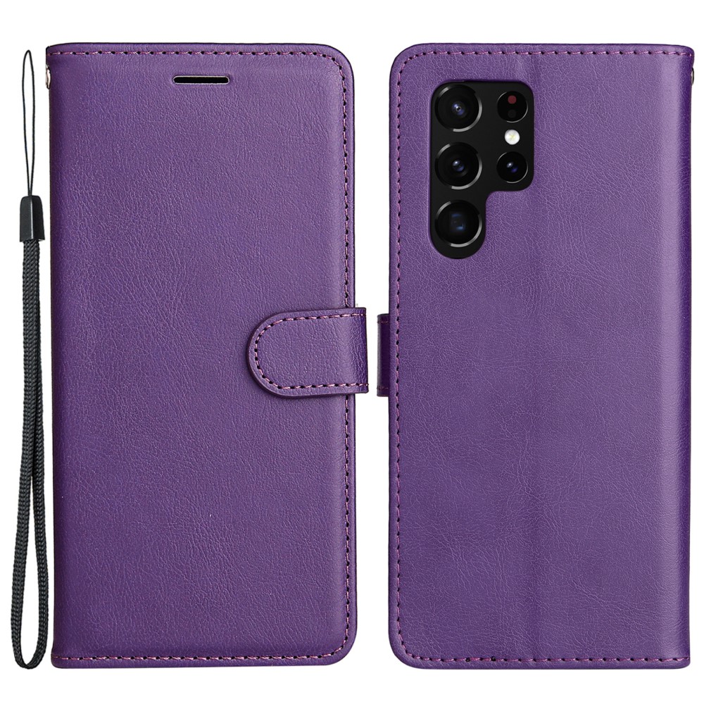  Samsung Galaxy S22 Ultra Fodral Läder Lila