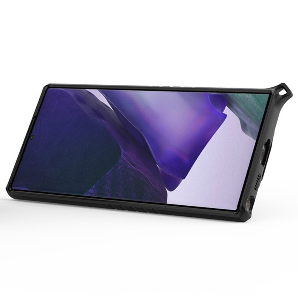  Samsung Galaxy S22 Ultra Skal Hybrid Armor Ring Blå