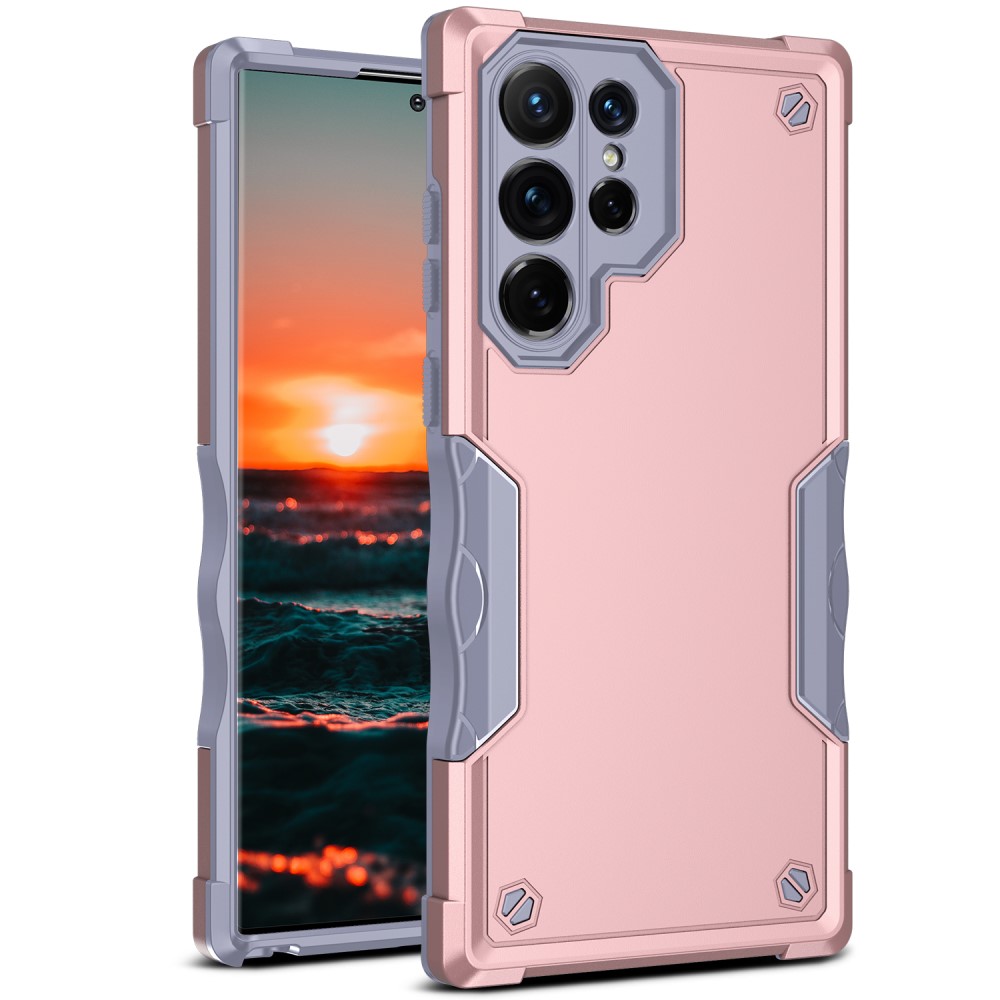  Samsung Galaxy S22 Ultra Skal Shockproof Hybrid Roséguld