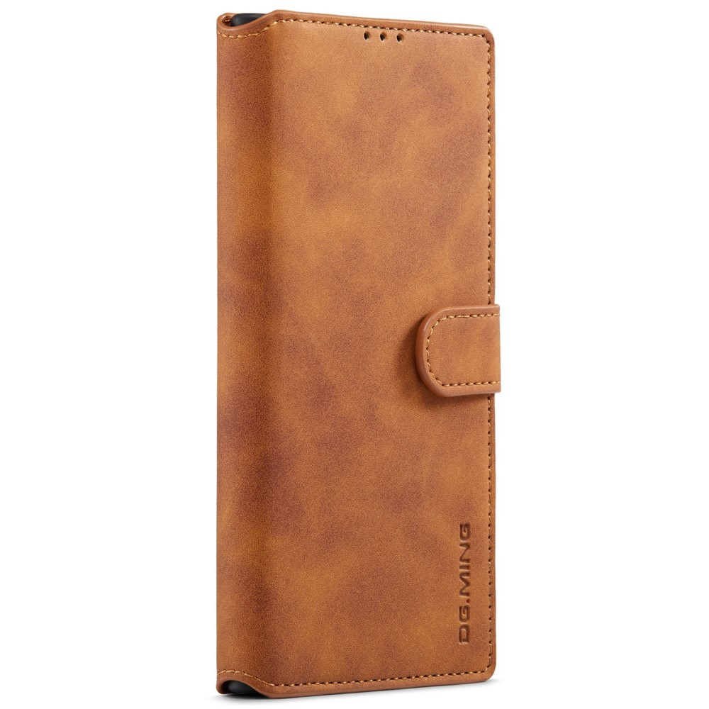 DG.MING DG.MING Samsung Galaxy S22 Ultra Fodral Retro Läder Brun