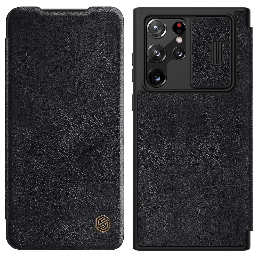 NILLKIN NILLKIN Samsung Galaxy S22 Ultra Fodral Qin Series Svart