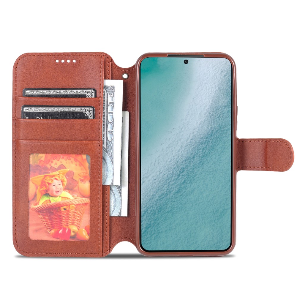 AZNS AZNS Samsung Galaxy S22 Plus Fodral Läder Brun