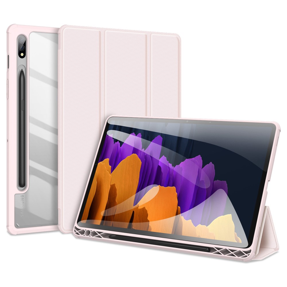 DUX DUCIS DUX DUCIS Samsung Galaxy Tab S7 / Tab S8 Fodral TOBY Pennhållare Rosa