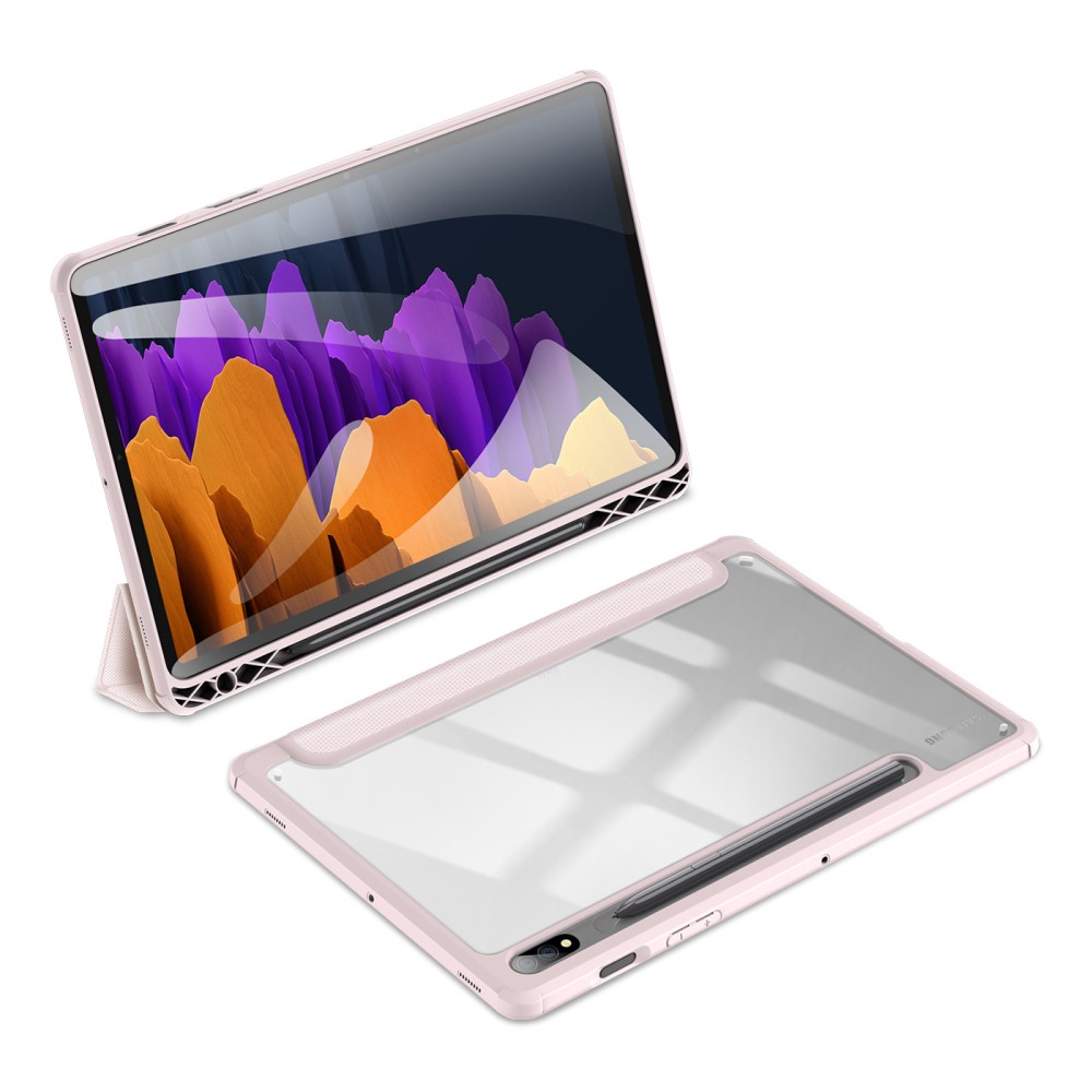 DUX DUCIS DUX DUCIS Samsung Galaxy Tab S7 / Tab S8 Fodral TOBY Pennhållare Rosa