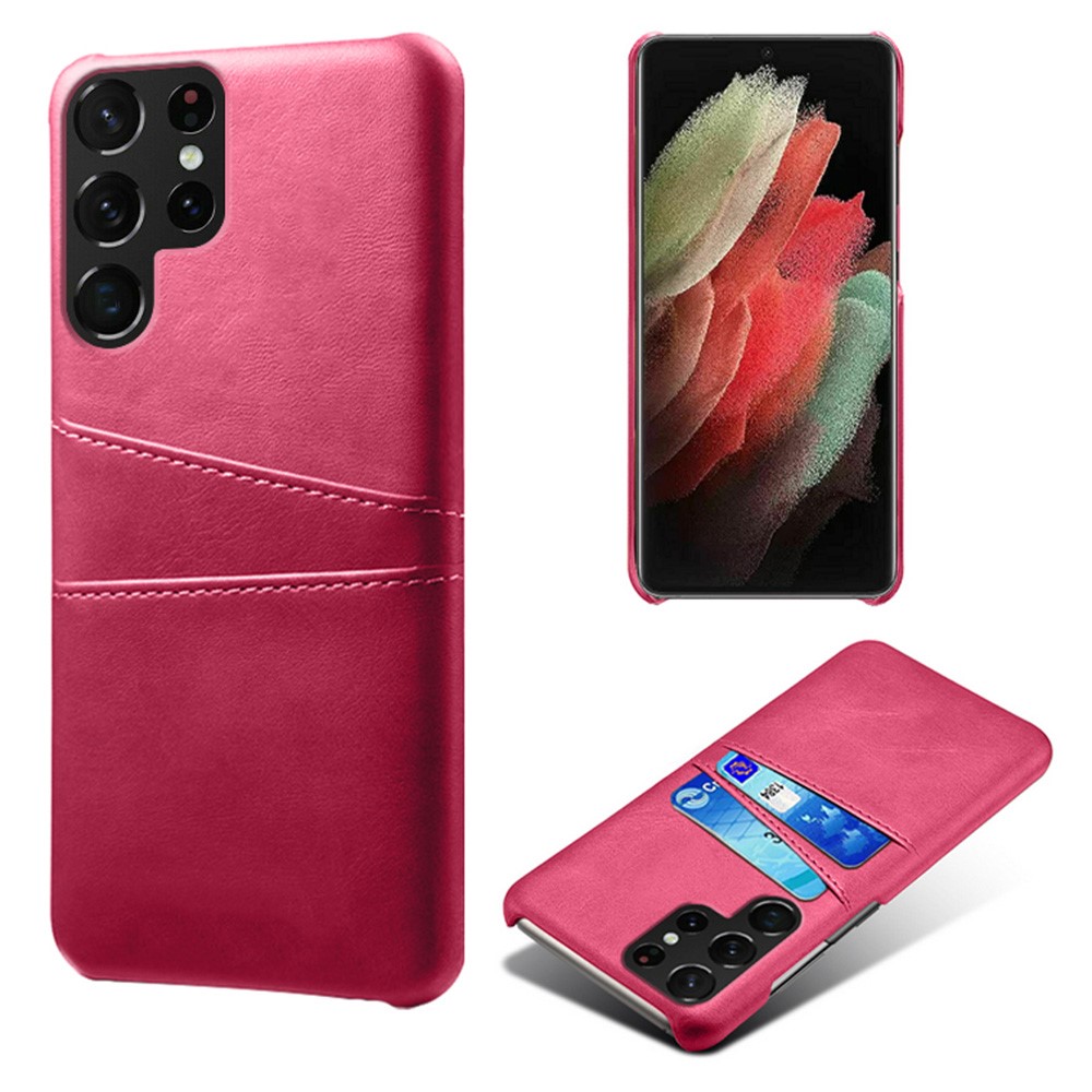  Samsung Galaxy S22 Ultra Skal Kortfack Rosa
