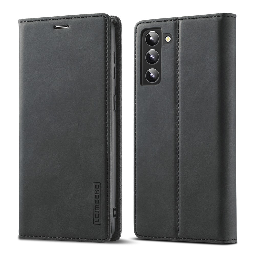 LC.IMEEKE LC.IMEEKE Samsung Galaxy S22 Plus Fodral Flip Läder Svart