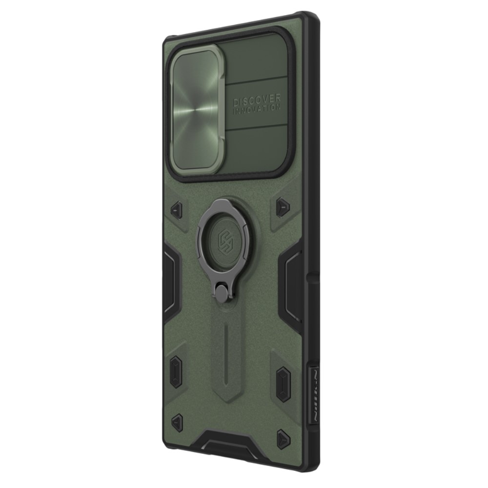 NILLKIN NILLKIN Samsung Galaxy S22 Ultra Skal CamShield Armor Ring Grön