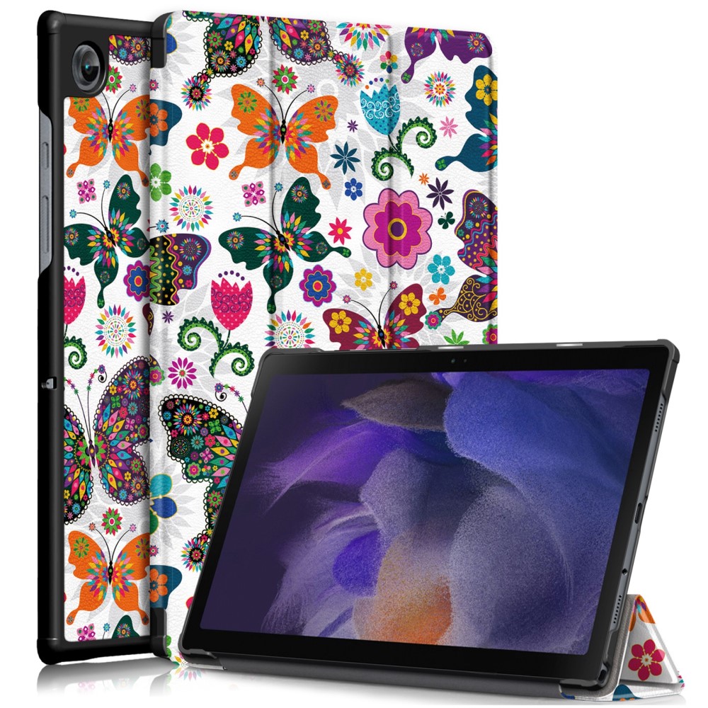  Samsung Galaxy Tab A8 10.5 (2021) Fodral Tri-Fold Fjärilar