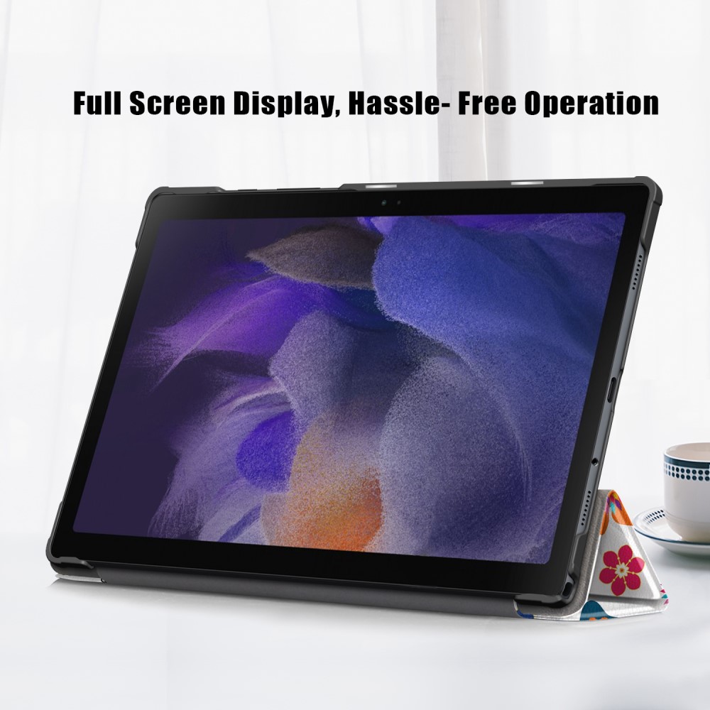  Samsung Galaxy Tab A8 10.5 (2021) Fodral Tri-Fold Fjärilar