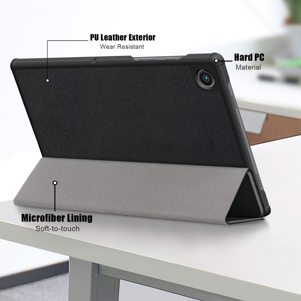  Samsung Galaxy Tab A8 10.5 (2021) Fodral Premium Tri-Fold Svart
