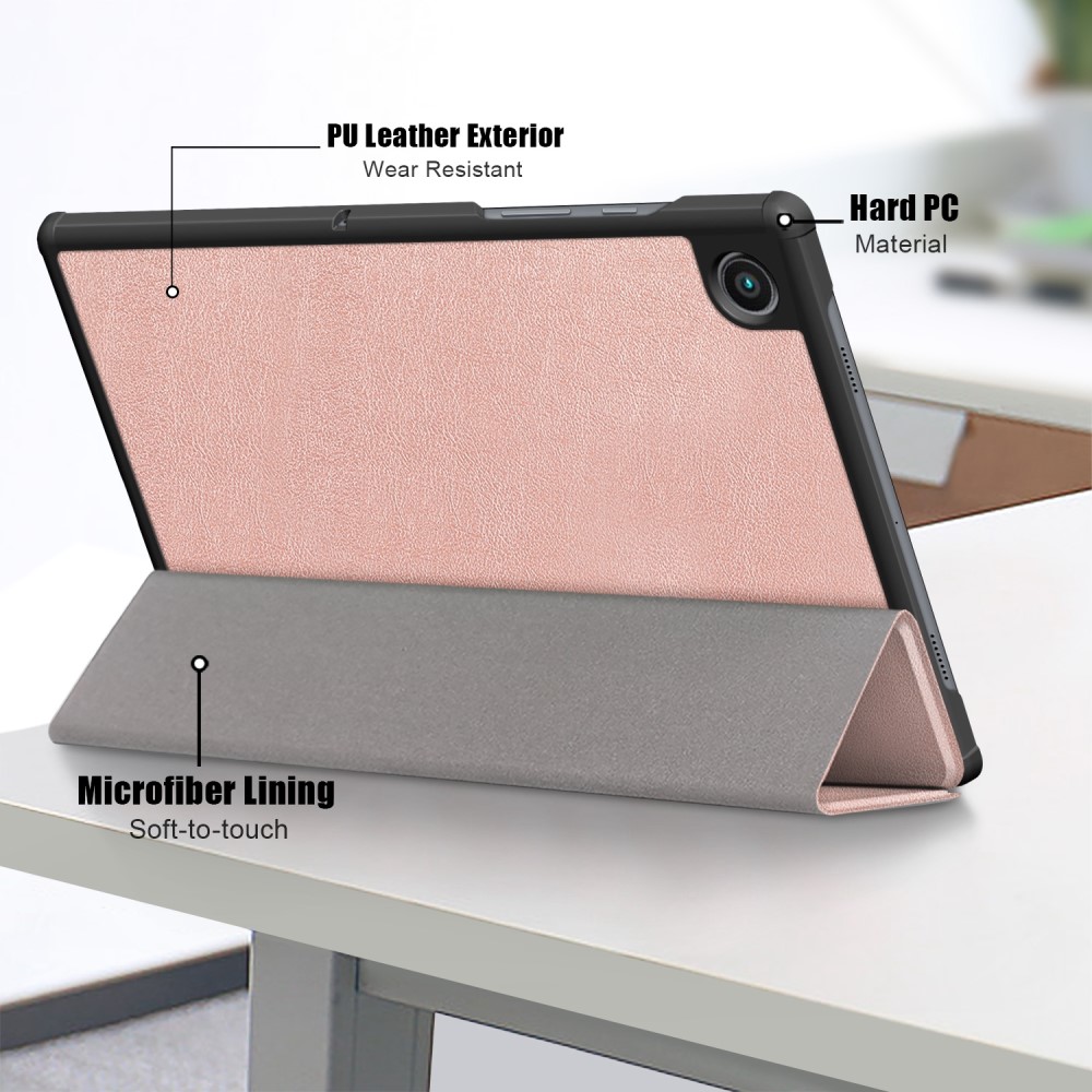  Samsung Galaxy Tab A8 10.5 (2021) Fodral Premium Tri-Fold Roséguld