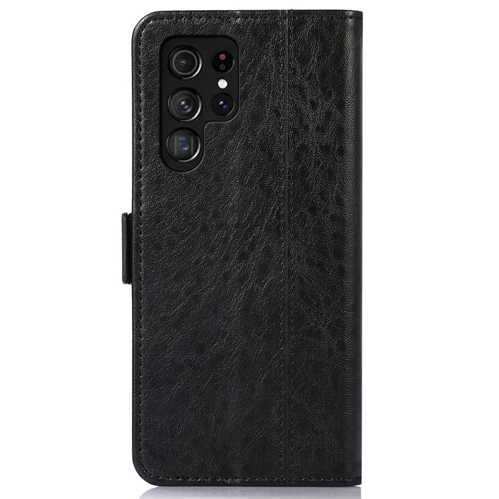  Samsung Galaxy S22 Ultra Fodral Crazy Horse Svart