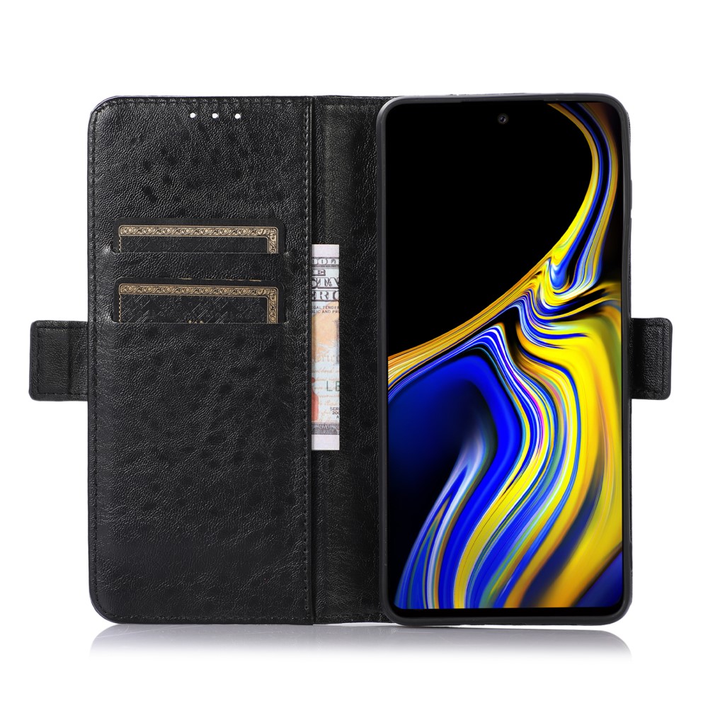  Samsung Galaxy S22 Ultra Fodral Crazy Horse Svart