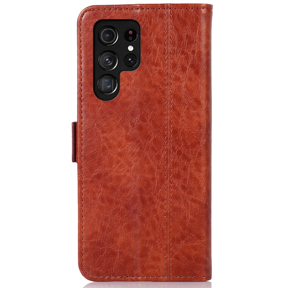  Samsung Galaxy S22 Ultra Fodral Crazy Horse Brun