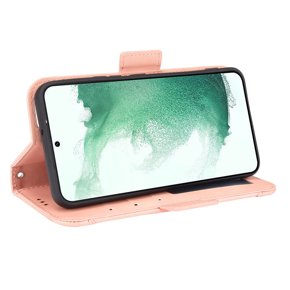  Samsung Galaxy S22 Plus Fodral Avtagbart Kortfodral Ljus Rosa
